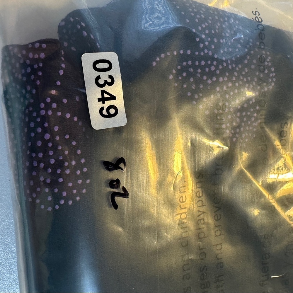 Vtg Teddi Y2k Tank Slip Mini Dress Sz 6 Butterfly Black Purple Whimsygoth Fairy - Picture 8 of 8